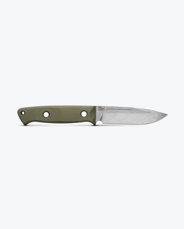 BENCHMADE BUSHCRAFTER OD GREEN G10 DROP POINT
