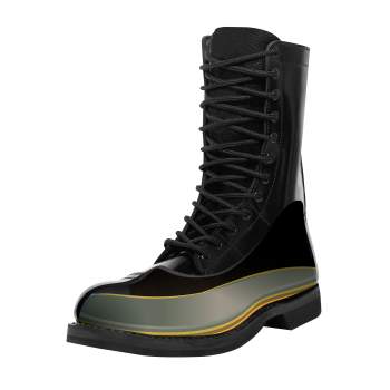 LEATHER 10" JUMP BOOT-BLACK