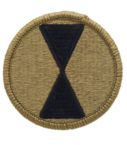 OCP PATCH W/VELCRO, 7TH INFANTRY DIVISION
