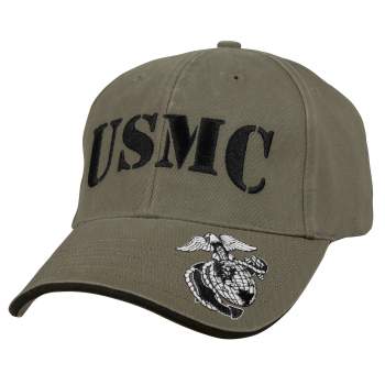 DELUXE VINTAGE USMC HAT-OLIVE DRAB : OSFA