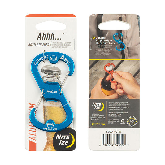 BOTTLE OPENER, AHHH... ALUMINUM-BLUE