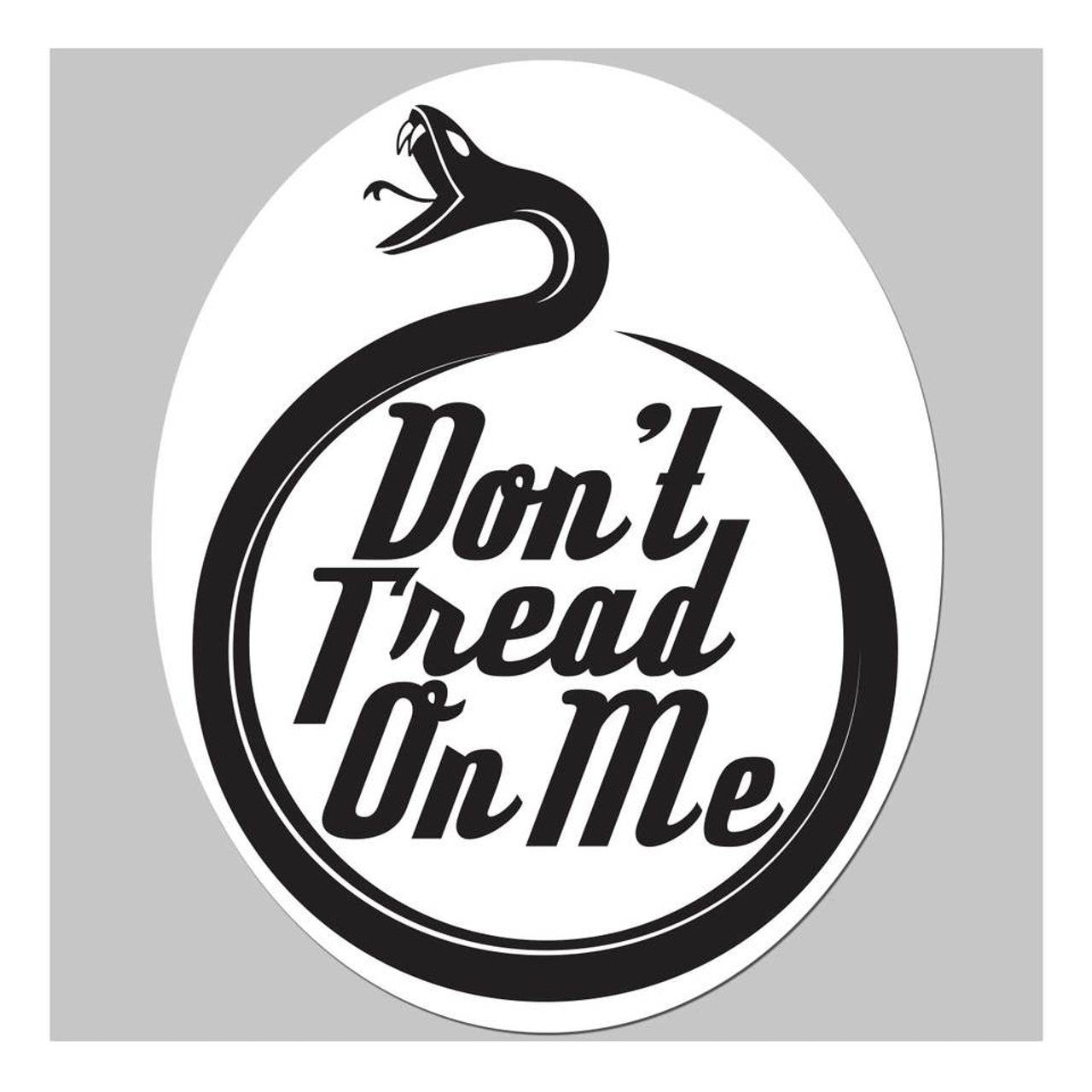 STICKER, DON'T TREAD ON ME-BLACK