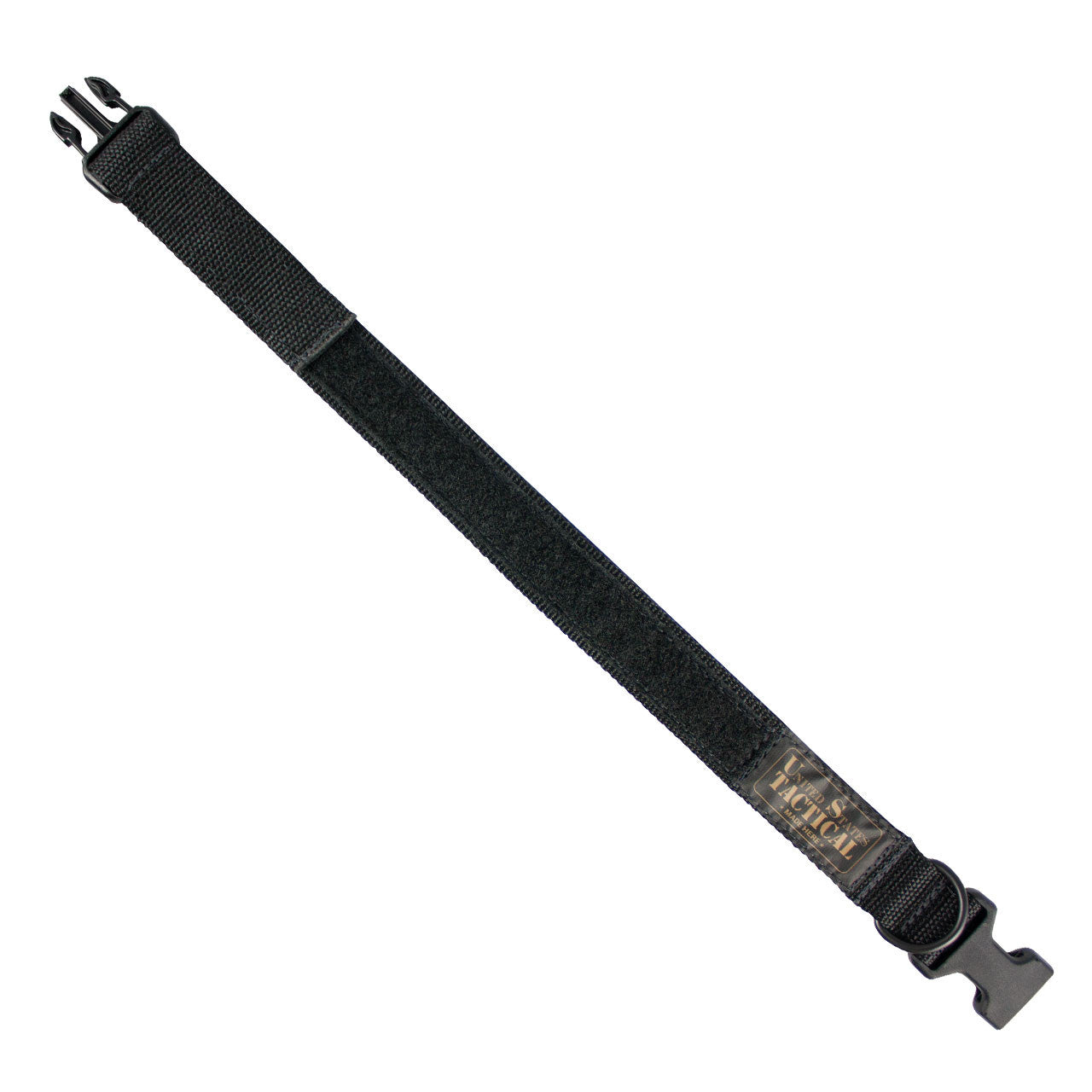 US TACTICAL DOG COLLAR-BLACK : X-LARGE