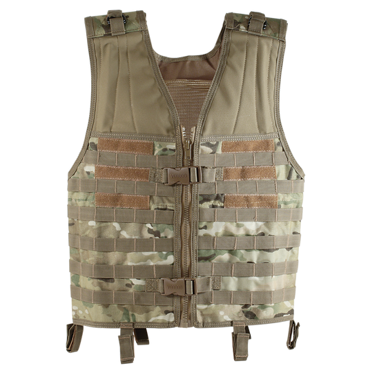 DELUXE UNIVERSAL VEST NO POUCH-MULTICAM : NO POUCHES