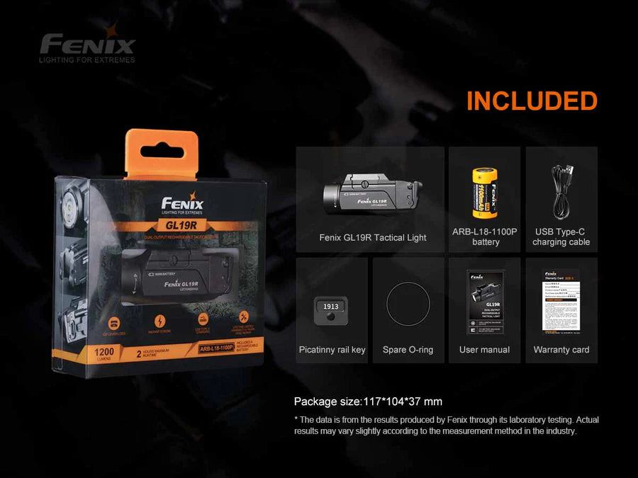 Fenix GL19R Rechargeable Weapon Light