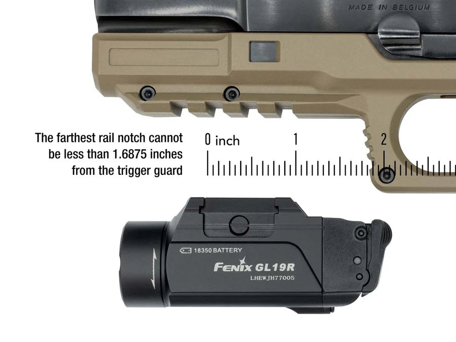 Fenix GL19R Rechargeable Weapon Light
