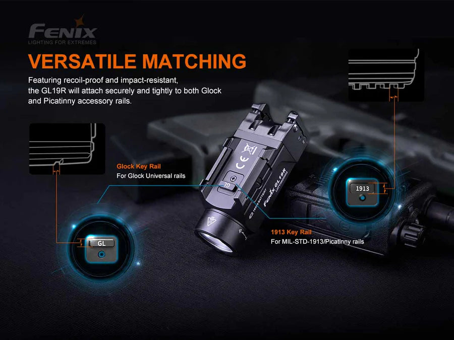 Fenix GL19R Rechargeable Weapon Light