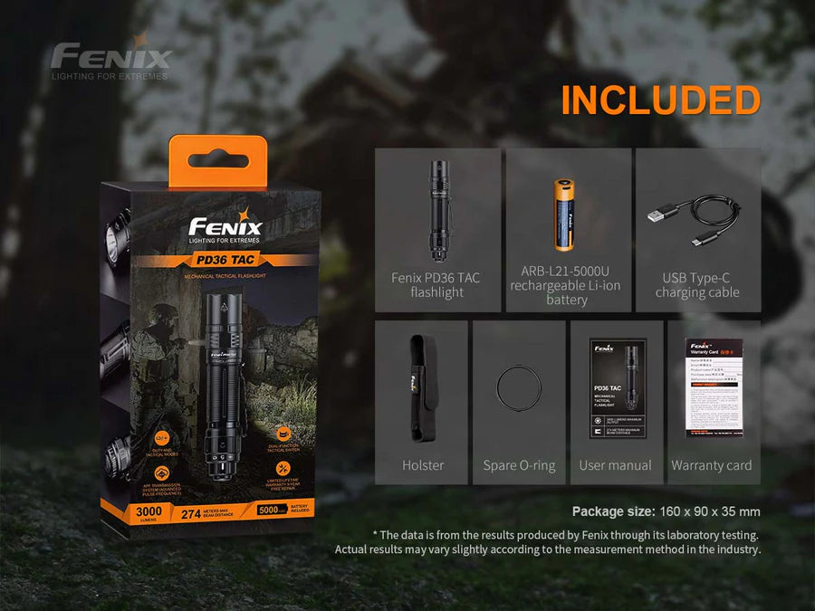 Fenix PD36 TAC Flashlight