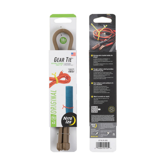 GEAR TIE® ORIGINAL REUSABLE RUBBER TWIST TIE™-18-COYOTE