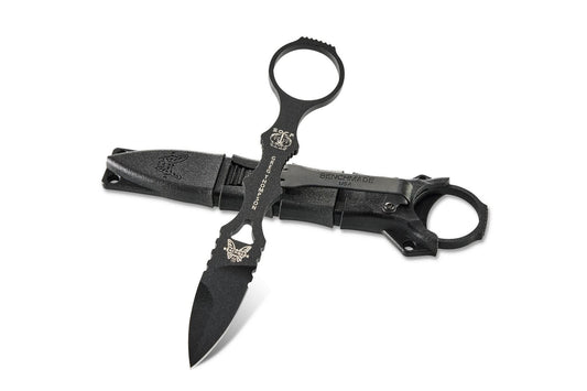 BENCHMADE MINI SOCP-BLACK/BLACK : SPEAR POINT