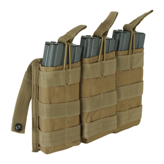 TRIPLE M4/M16 OPEN TOP MAG POUC-COYOTE