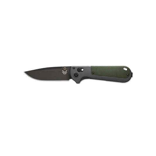 BENCHMADE REDOUBT-GRN/BLK : DROP,STRGHT