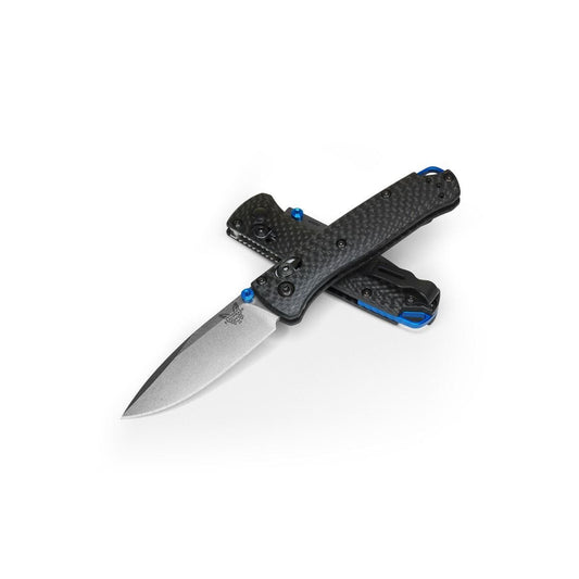 BENCHMADE MINI BUGOUT-SILVER/CARBO