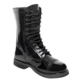 LEATHER 10" JUMP BOOT-BLACK