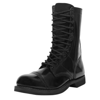 LEATHER 10" JUMP BOOT-BLACK