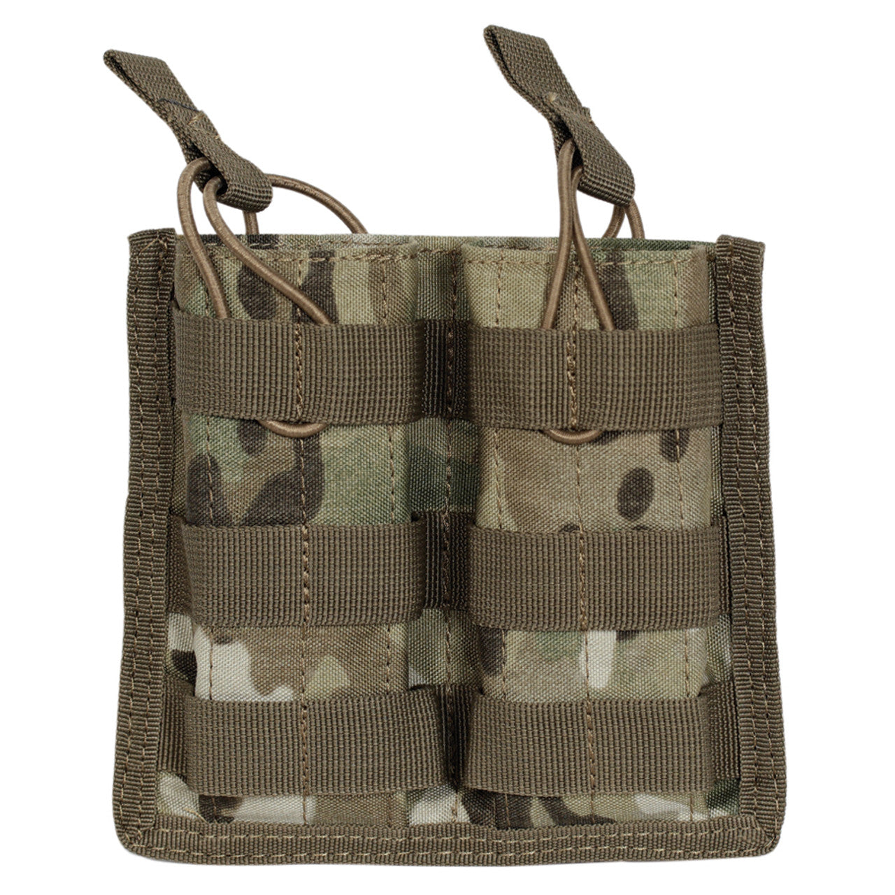 M-14 OPEN TOP MAG POUCH W/BUNGE-MULTICAM : DOUBLE