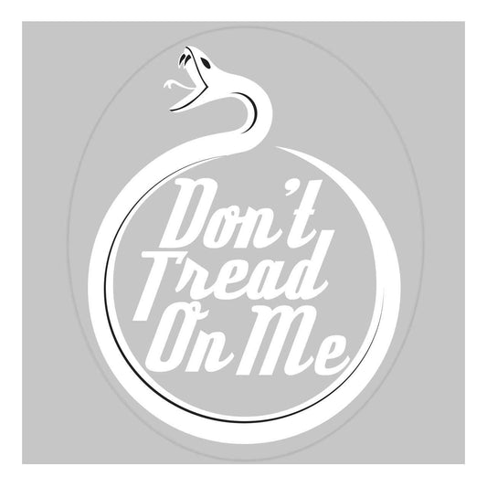 STICKER, DON'T TREAD ON ME-WHITE