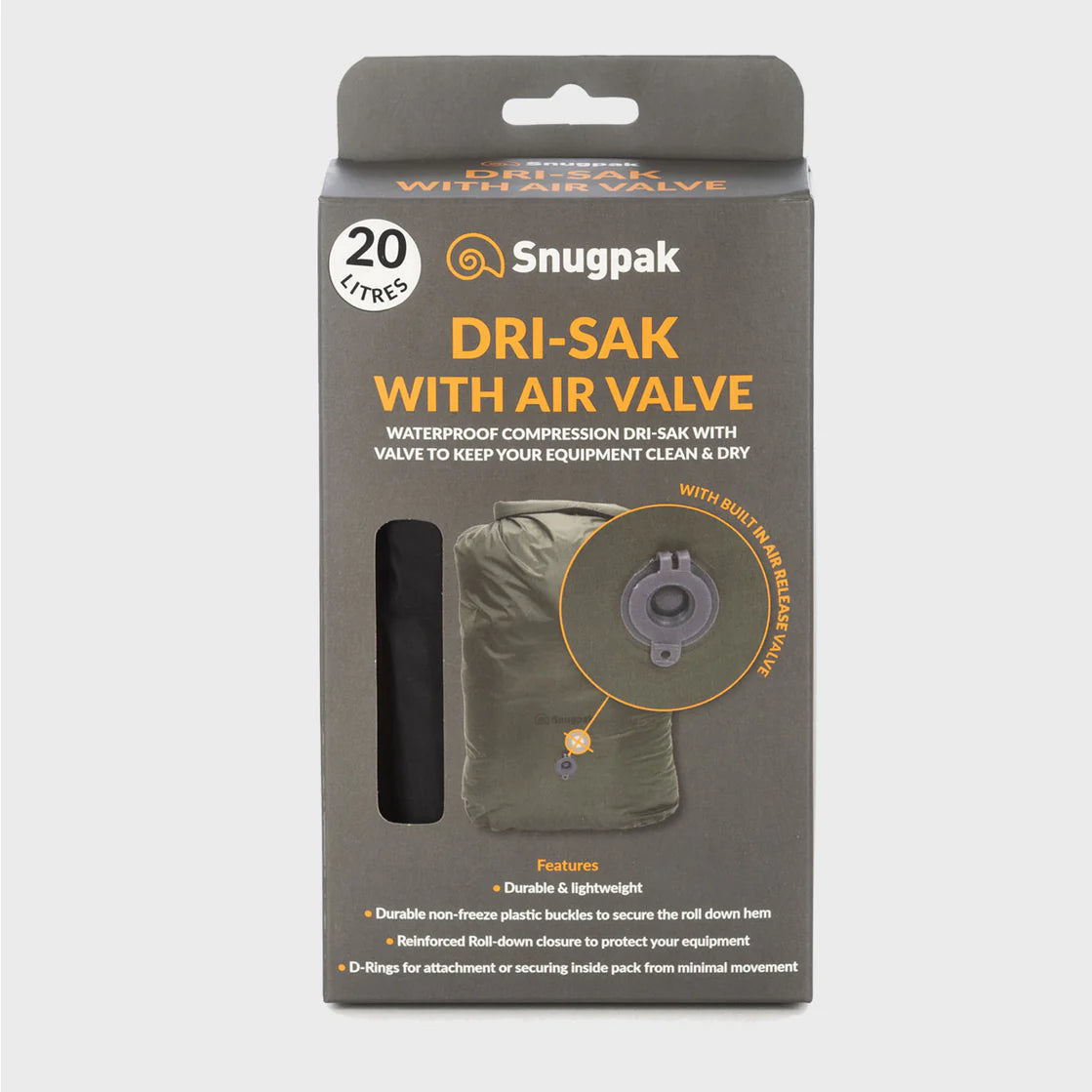SNUGPAK DRI-SAK W/VALVE WGTE
