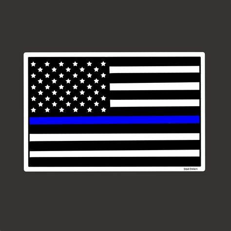 STICKER, THIN BLUE LINE-FLAG : BLUE LINE