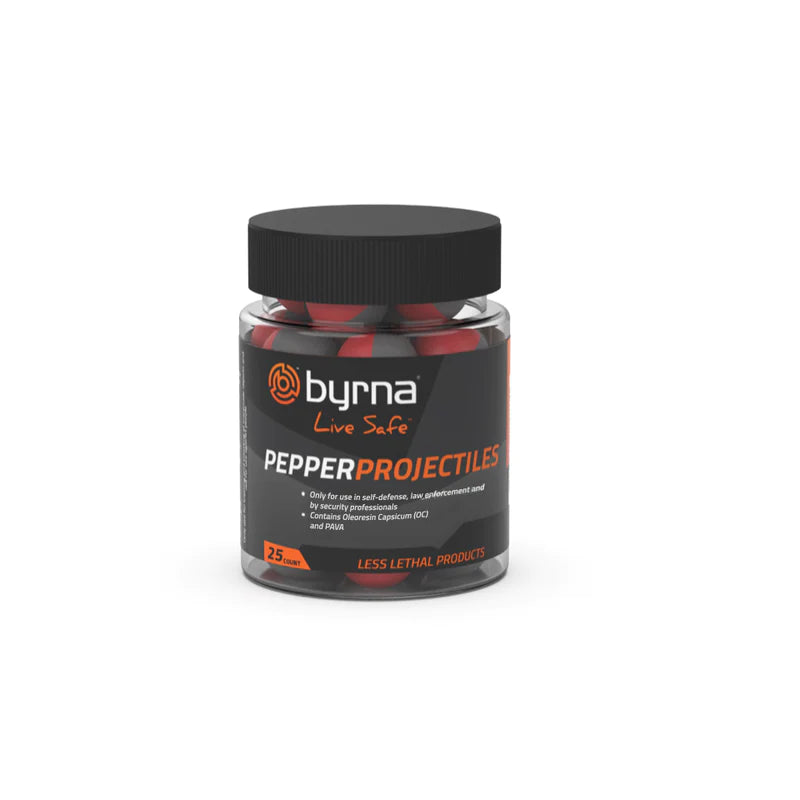 BYRNA PEPPER PROJECTILES-PEPPER : 25 ROUNDS