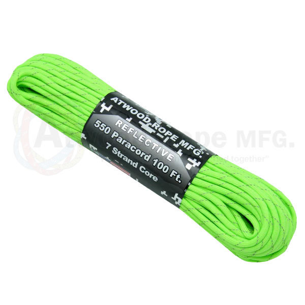 Green - 25 Feet - 550 LB Paracord by Econocord