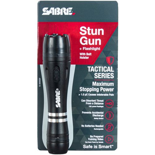 2.517 uC STUN GUN W/FLASHLIGHT-W/HOLSTER