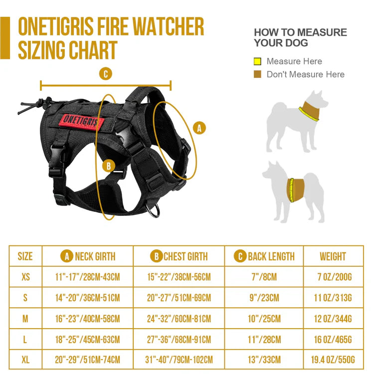 FIRE WATCHER Dog Harness 2.0