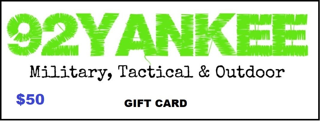 92ANKEE MILITARY, TACTICAL & OUTDOOR GIFT CARD