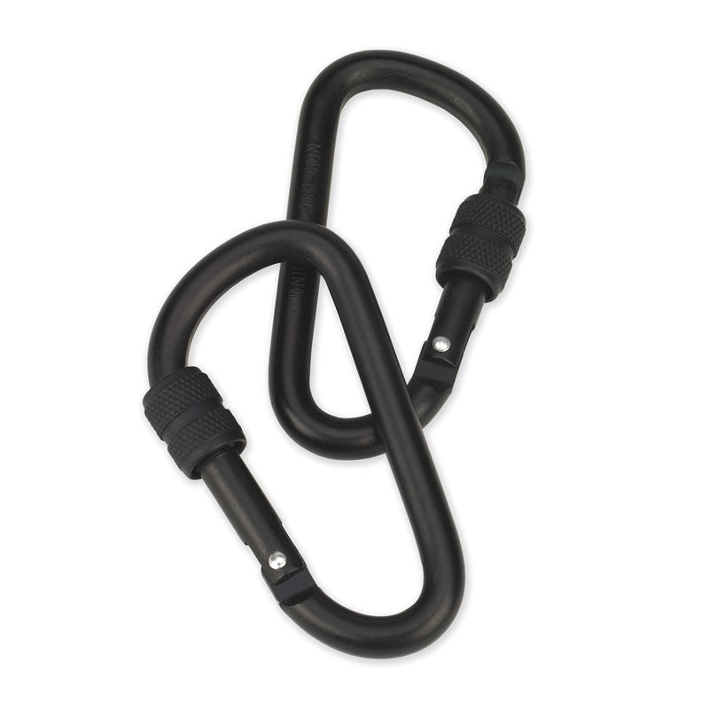 LOCKING CARABINER-BLACK